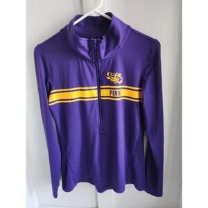 Victoria's Secret PINK w/ 5th & Ocean - LSU Tigers Half‎ Zip Pullover - Medium